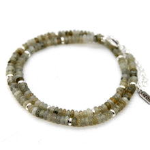Load image into Gallery viewer, Labradorite + Silver Necklace - NC-512S
