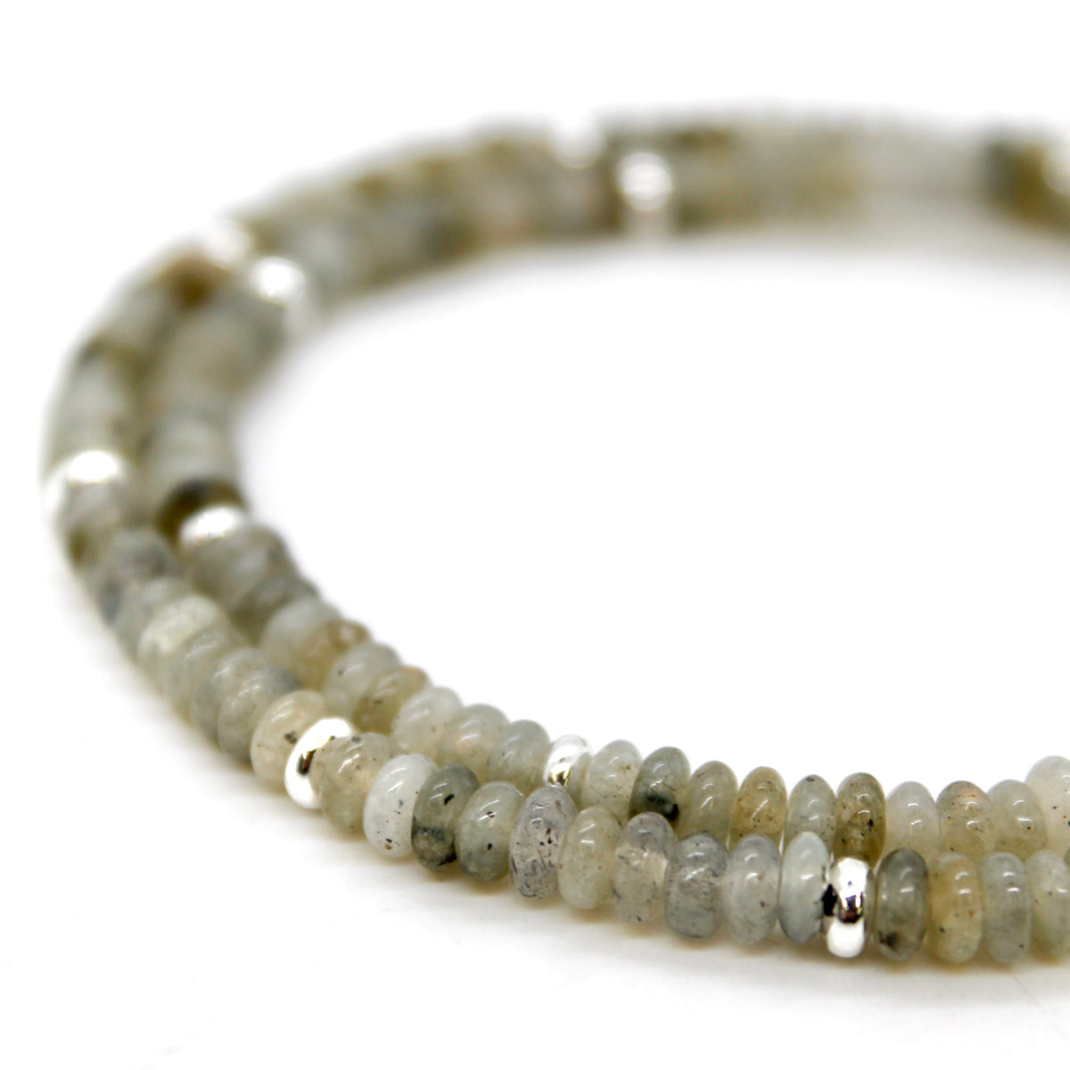Labradorite + Silver Necklace - NC-512S