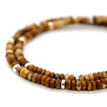 Load image into Gallery viewer, Picture Jasper + Silver Necklace - NC-514S
