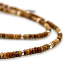 Load image into Gallery viewer, Picture Jasper + Silver Necklace - NC-514S
