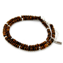 Load image into Gallery viewer, Tiger's Eye + Silver Necklace - NC-515S
