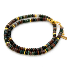 Load image into Gallery viewer, Indian Agate + Gold Necklace - NC-516G
