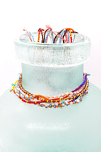 Load image into Gallery viewer, Double Strand Colorful Thread and Seed Bead Necklace - Seeds Collection- N8-006
