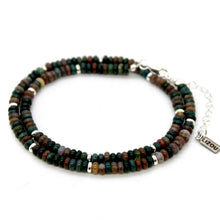 Load image into Gallery viewer, Indian Agate + Silver Necklace - NC-516S
