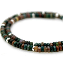 Load image into Gallery viewer, Indian Agate + Silver Necklace - NC-516S
