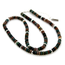 Load image into Gallery viewer, Indian Agate + Silver Necklace - NC-516S
