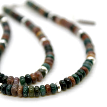 Load image into Gallery viewer, Indian Agate + Silver Necklace - NC-516S
