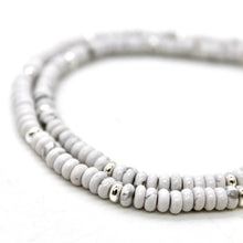 Load image into Gallery viewer, Howlite + Silver Necklace - NC-518S
