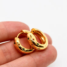 Load image into Gallery viewer, Celestial Rainbow Thick Huggy Earrings - E4-409
