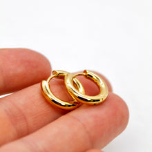 Load image into Gallery viewer, Classy Gold Mini Thick Huggy Earrings - E4-412
