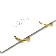 Load image into Gallery viewer, Easy and Delicate Gold Mini Huggy Earrings - E4-413
