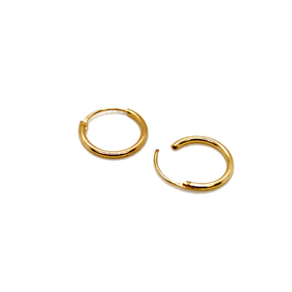 Easy and Delicate Gold Mini Huggy Earrings - E4-413