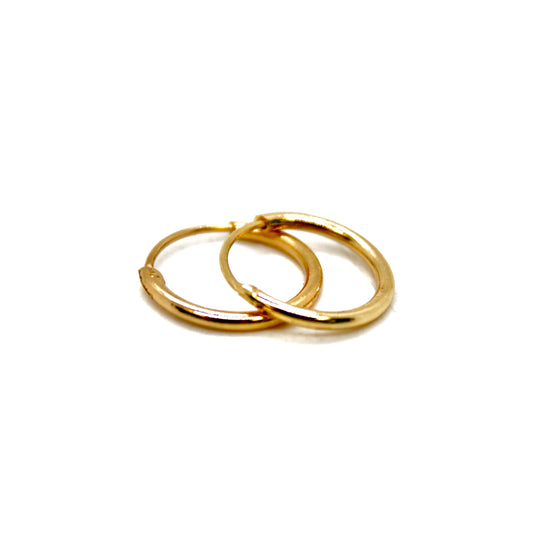 Easy and Delicate Gold Mini Huggy Earrings - E4-413
