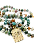 Load image into Gallery viewer, Buddha Necklace 141 - Indian Agate Faceted long Stone Necklace
