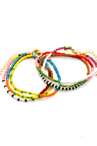 Retro Single Strand Seed Bead Necklace - Seeds Collection- N8-007