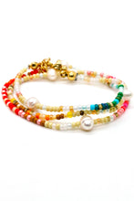 Load image into Gallery viewer, Rainbow Single Strand Pearl Necklace - Seeds Collection- N8-008
