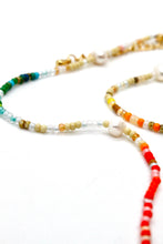 Load image into Gallery viewer, Rainbow Single Strand Pearl Necklace - Seeds Collection- N8-008
