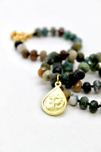 Load image into Gallery viewer, Buddha Necklace 146 - Indian Agate Faceted Short Stone Necklace
