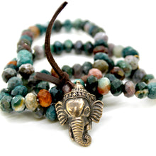 Load image into Gallery viewer, Buddha Bracelet 14 - Faceted Indian Agate
