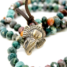 Load image into Gallery viewer, Buddha Bracelet 14 - Faceted Indian Agate
