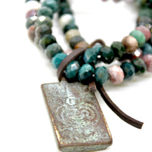 Load image into Gallery viewer, Buddha Bracelet 15 - Faceted Indian Agate
