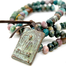 Load image into Gallery viewer, Buddha Bracelet 15 - Faceted Indian Agate
