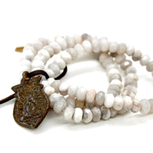 Load image into Gallery viewer, Buddha Bracelet 17 - White Agate
