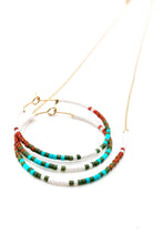 Load image into Gallery viewer, Miyuki Bead Turquoise Mix Necklace - Seeds Collection- N8-009
