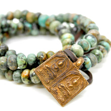 Load image into Gallery viewer, Buddha Bracelet 19 - African Turquoise
