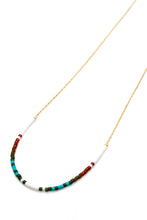 Load image into Gallery viewer, Miyuki Bead Turquoise Mix Necklace - Seeds Collection- N8-009
