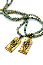 Load image into Gallery viewer, Buddha Necklace 149 - African Turquoise Stretch
