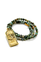 Load image into Gallery viewer, Buddha Necklace 149 - African Turquoise Stretch
