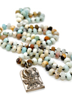 Load image into Gallery viewer, Buddha Necklace 155 - Amazonite Faceted Stone
