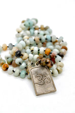 Load image into Gallery viewer, Buddha Necklace 155 - Amazonite Faceted Stone
