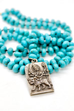 Load image into Gallery viewer, Buddha Necklace 163 - Turquoise Rondelle Beads
