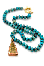 Load image into Gallery viewer, Buddha Necklace 166 - Faceted Ocean Jasper
