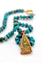Load image into Gallery viewer, Buddha Necklace 166 - Faceted Ocean Jasper
