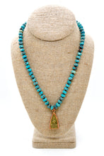 Load image into Gallery viewer, Buddha Necklace 166 - Faceted Ocean Jasper
