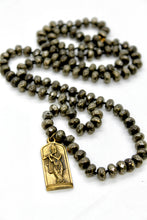 Load image into Gallery viewer, Buddha Necklace 171 - Faceted Pyrite
