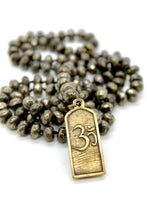 Load image into Gallery viewer, Buddha Necklace 171 - Faceted Pyrite
