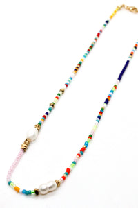 Rainbow Seed Bead Necklaces - Seeds Collection- N8-013