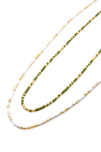 Adjustable Miyuki Seed Bead Necklace - Seeds Collection- N8-017