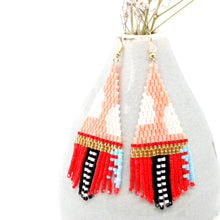 Load image into Gallery viewer, Geometrical Bohemian Miyuki Seed Bead  Dangle Earrings - Seeds Collection- E8-020
