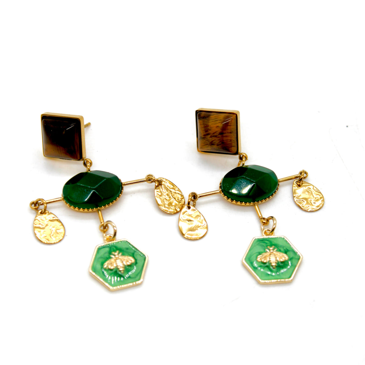 Chandelier Bee Sweet Dangle Earrings  - E4-453