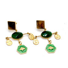 Load image into Gallery viewer, Chandelier Bee Sweet Dangle Earrings  - E4-453
