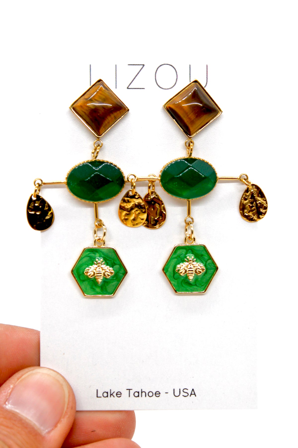 Chandelier Bee Sweet Dangle Earrings  - E4-453