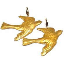 Load image into Gallery viewer, Large Flying Dove Earrings  - E4-450
