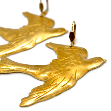Load image into Gallery viewer, Large Flying Dove Earrings  - E4-450
