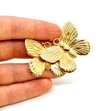Load image into Gallery viewer, Large Butterfly Earrings  - E4-452
