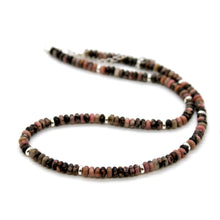 Load image into Gallery viewer, Rhodonite + Silver Necklace - NC-517S
